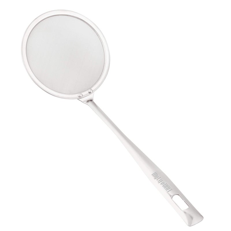 MyLifeUNIT Japanese Hot Pot Skimmer, Stainless Steel Mesh Food Strainer Foam and Grease Fishing Spoon 2.16 X 3.93 X 10.86 inches - Image 1
